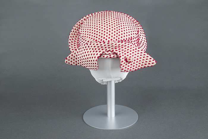 Image of Red and white hat, ca. 1945